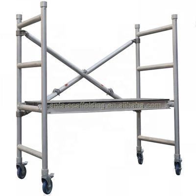 China Modern Portable Mobile Australian/European Standards Mini Aluminum Folding Scaffolding for Home for sale