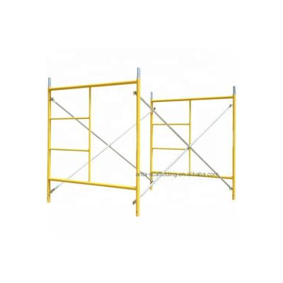 China Modern Building Material Powder Coated Drop Lock Movable Step Mason Frame Scaffolding for sale