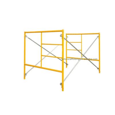 China Steel Yellow Ladder Mason Frame Scaffolding Price Modern Powder Coated Quick Lock Material Construction for sale