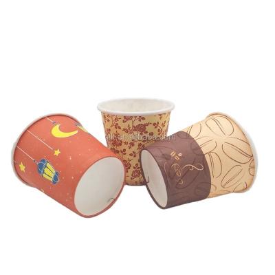 China Disposable paper cup of various designs recyclable for drinking for sale