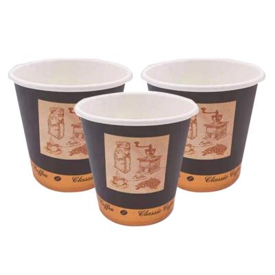 China 3oz 4oz Recyclable Paper Cup Customer Liked Design For Coffee Small Size Paper Cups for sale