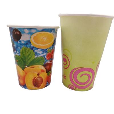 China Disposable Paper Cup Logo Customize Eco Friendly Cold Dink Orange Juice Paper Cup for sale