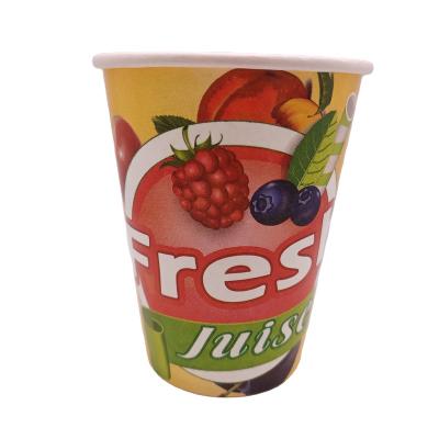 China Anqing City Disposable Biodegradable Disposable Cold Drink Paper Cups for sale