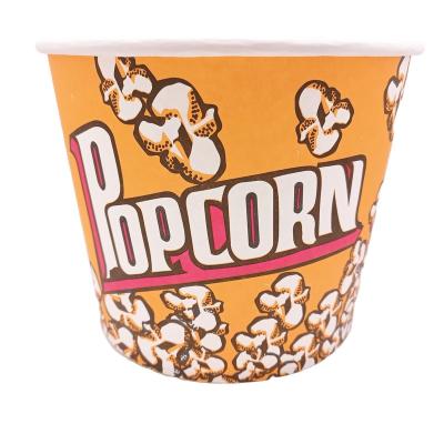 China Disposable Factory 70oz Popcorn Bucket Porcorn Tub Custom Printing Paper Cup for sale