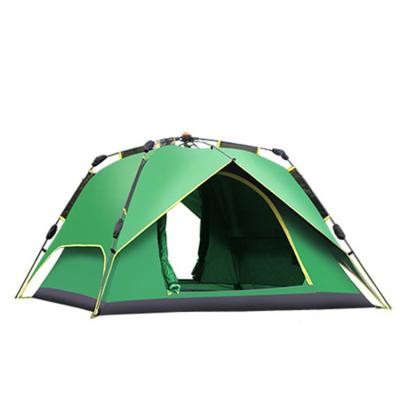 China Diagonal Bracing Type Touring Spin Type Automatic Three Person Double - Deck Camping Without Waterproof Tent for sale