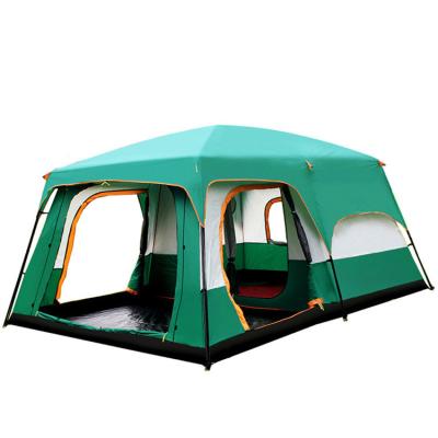 China Diagonal Tether Type 5-8 Person Double DeckTwo Rooms And One Hall Outdoor Rain And Sun Protection Can Be Dismantled Dual Purpose Tent for sale