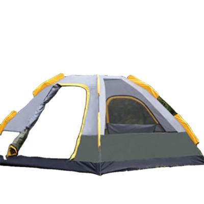 China Diagonal Tether Type 3-4 Person Double Deck Outdoor Camping Mountaineering Fishing Automatic Camping Tent for sale