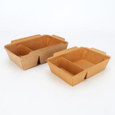 China Recyclable Custom Size Lunch Noodle Fried Rice Cardboard Container Food Packaging Disposable Takeout Cardboard for sale