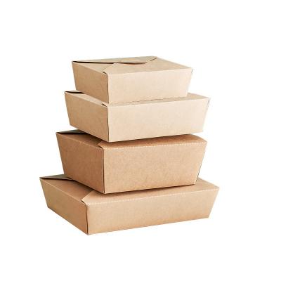 China Recyclable Kraft Custom Corrugated Waterproof Takeout Foods And Oilproof Packaging Box for sale