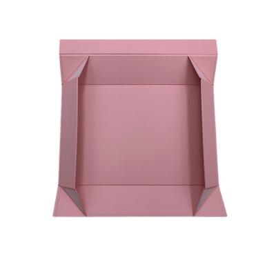 China Recyclable Custom Big Foldable Magnetic Closure Luxury Gift Cardboard Shipping Box Pink Clothes T-shirt Packaging Gift Box for sale