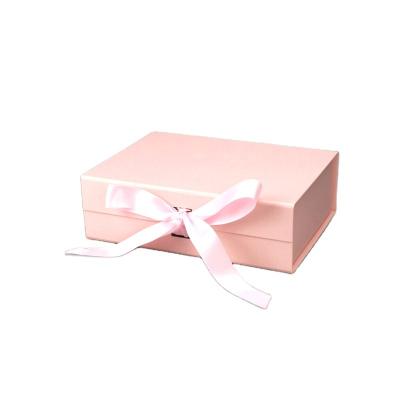 China Recyclable Custom Luxury Big Pink Cardboard Foldable Magnetic Gift Box for sale