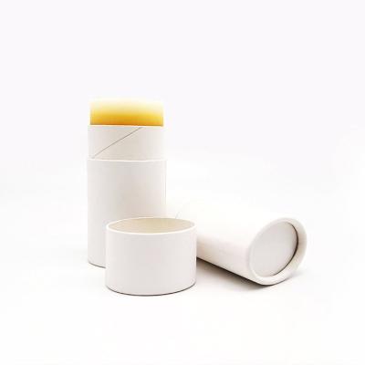 China Customized Eco-Friendly Single Container Biodegradable Lip Balm Cardboard Kraft Paper Lift Up Paper Tube for sale