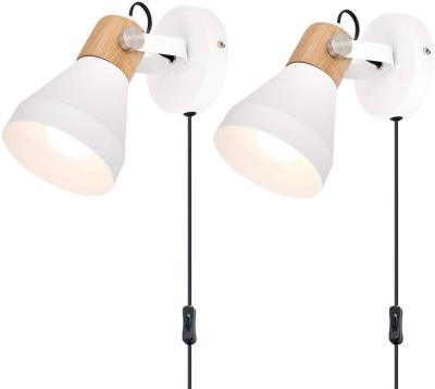 China Wholesale Price Adjustable Modern Simple Style Lamp Shade Adjustable Lamp Shade Factory Price Plug In Wall Lamp for sale