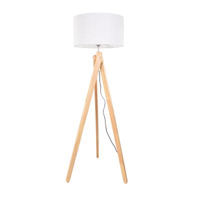 China Wholesale Modern High Quality Living Room Tripod Position Classic Wood Floor Lamp for sale