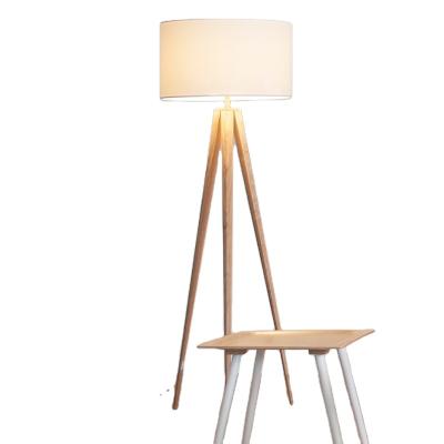 China Wholesale modern design 156cm creative moedern decorative tripod cotton wood white floor lamp for sale