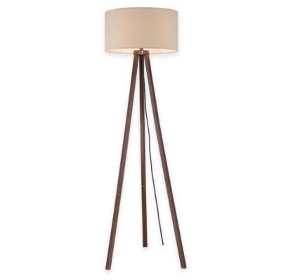 China Walnut Modern Wholesale Canvas Modern Minimalist Living Room Durable Triangle Position Floor Lamp for sale