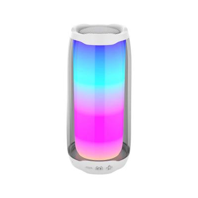 China Wireless Charger For Portable Outdoor FM Radio Subwoofer Mobile Phone Speaker Sound Glare LED Lights Colorful Light Speaker for sale