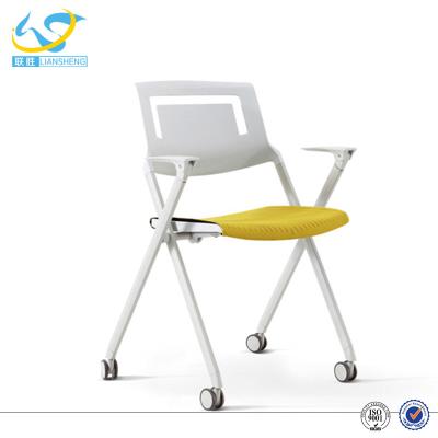 China Mesh Chair Folding Room Training Chair With Writing Board Made By ABS for sale