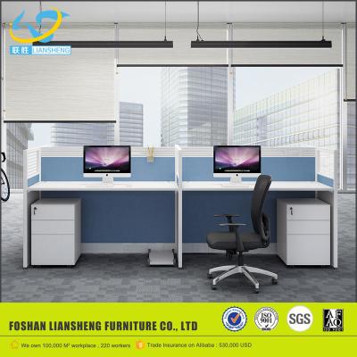 China Fine workmanship design 4 person workstation fancy furniture, 120 degree office mdoern workstation, single office partition glass partitions for sale