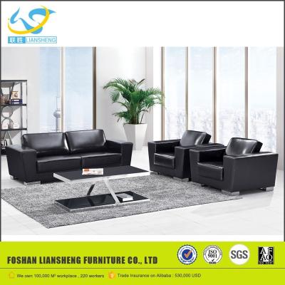 China 2017 New Fashionable Black Sectional Sofa Executive Sofa For Office Furniture for sale