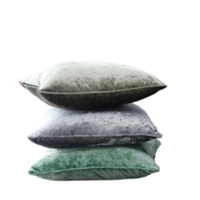 China Home Decor Crushed Velvet Pillow Cushion Cover Colorful Luxury Ready Made Special High Quality Cheap Viable Price Goods for sale