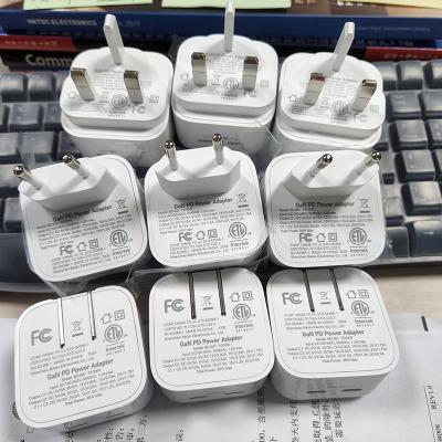 China New Arrived Mobile Phone 35W Dual USB-C Charger EU R-U PD C Adapter To C Port Plug 35W Charger For Phone14 Phone 12 for sale