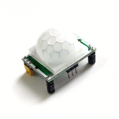 China Adjustable Green HC-SR501 IR PIR Motion Sensor Module HC-SR501 Temperature Sensor Human Body Module for sale