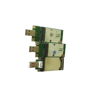 China 3G 4G LTE WiFi Module Adapter Board Modem NEW LTE Adapte Minipci-e to USB WWAN Adapter Board Module with SIM Card Slot USB Test Board for sale