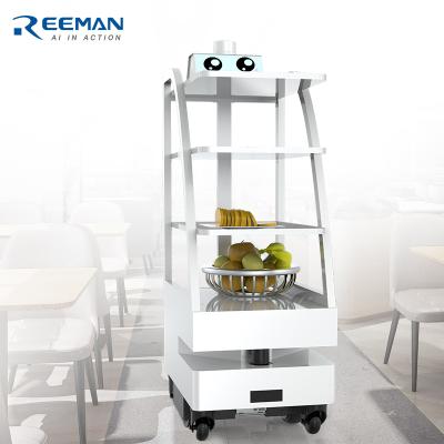 China food & Beverage Factory Waiter Robot Factory Price Hotel Dish Delivery Robot No Touch Food Delivery Robot For Restaurant Te koop