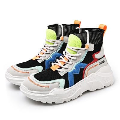 China Quick-drying high top sneakers for men sports shoes female sneakers men shoes men sneakers for sale