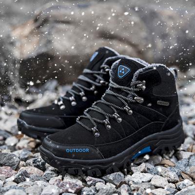 China Fashion trend new arrival outdoor men shoes 2021 boots work waterproof men's hiking shoes winter increasing boots for sale