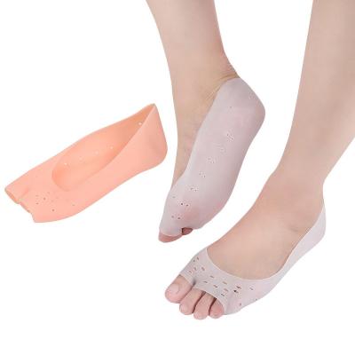 China Moisturizing Heel Socks Soft Breathable Foot Care Whitening And Moisturizing Gel Heel Socks Open Toes To Preserve Moisture Bunion Corrector Acceptable OEM for sale