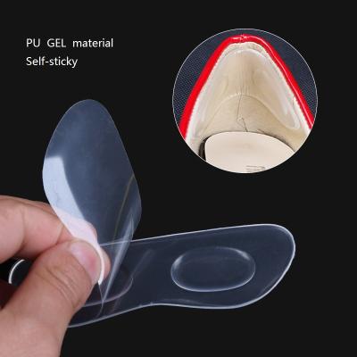 China Self-stick Gel Foot Care Products Shoes Accessary Transparent High Heel Cushion Stick Prevent Feet From Grinding To Protect Heel From Abrasion for sale