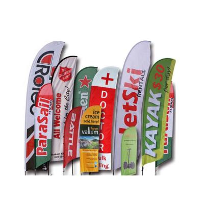 China Other Promotion Beach Teardrop Feather Hot Selling Flags Printing With Kinds Bases (Flagpole+Fabric+Printing, Full Production) for sale