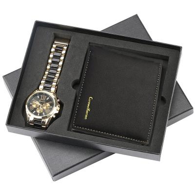 China Automotive Drop Shipping Gift Men's Set, Beautifully Packaged Watch + Wallet Set, Creative Quality Combination Set for sale