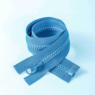 China Customized High Quality Plastic Zipper 3#5#8#10 Narrow End Large Sustainable Large Teeth For Clothes Plastic Zipper for sale