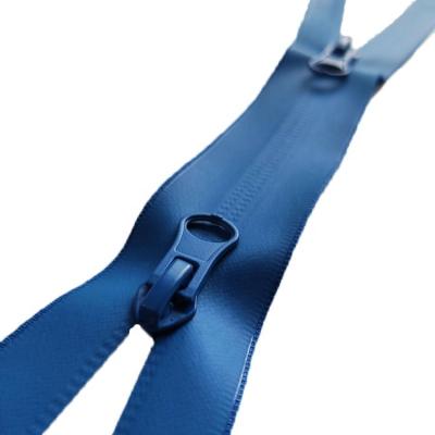 China Wholesale Two Workable Two Way Separable Open End Zipper Smooth Locking Sliders Pulls Custom Length Waterproof Zippers for sale