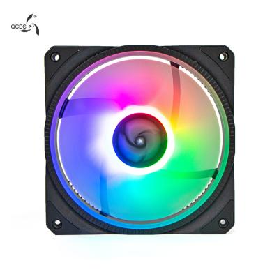 China Computer Case Factory Price 12cm PC Computer Fan RGB Heatsink for Gaming DC 12V Ventilador 4PIN 120mm CPU Cooler for sale