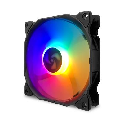 China Computer Case 120x120x25mm RGB Gaming PC Computer Fan LED Multi-colors 4 Pin 120mm Cooler CPU Fan RGB Computer Fans for sale