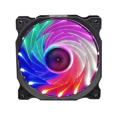 China Computer Case Quite Light 120mm Colorful DC 12V Cooling RGB Cool Fans For PC Computer Case 120mm CPU Fan Cooler for sale