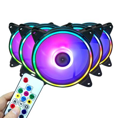 China Computer Case RGB Fan With 120mm Computer Case Fan CPU Cooler Master Remote Control PC Fans for sale