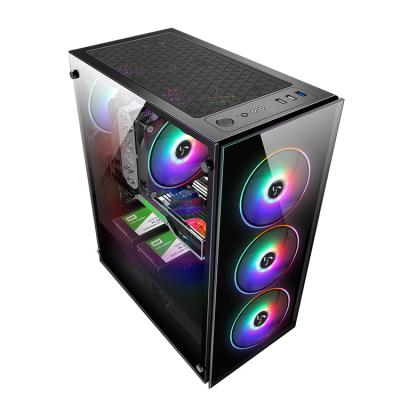 China With Side Panel Window Factory Game RGB Fan PC Game Computer Case Wholesale Computer Hardware PC Case for sale