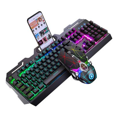 China For Home Office Computer Gaming Keyboard and Mouse RGB Combo Set Manipulator Desktop Keyboard for sale