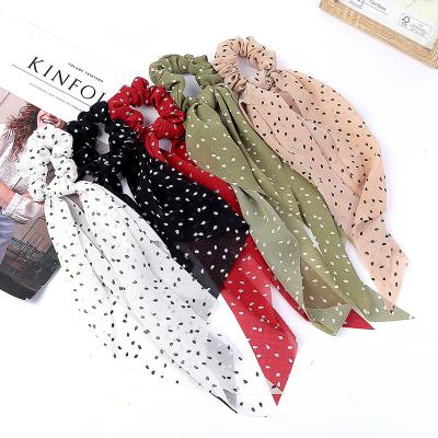 China Popular Summer Chiffon Bow Ponytail Headband Korean Style Hair Band Make Up Girl for sale