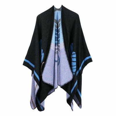 China Warm Autumn Winter Sell Cashmere Lady Pseudo Cashmere Lady Travel Cape Scarf Outdoor Scarf Shawl Scarf for sale