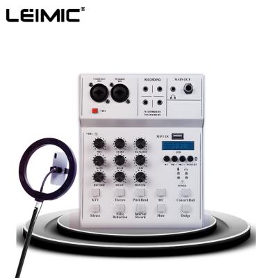 China KG-09 professional studio recording microphone audio interface sound card mixer recording studio sound card for sale