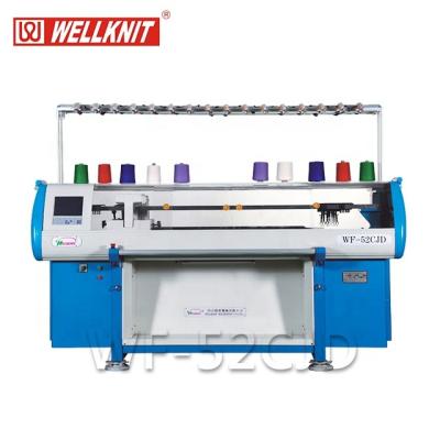 China Weft flat knitting machine WF-52CJD single head sweater and double collar system WELLKNIT for sale