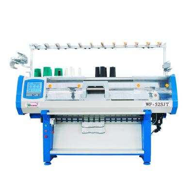 China Fully Weft Collar Flat Knitting Machine WF-52SJT Three System Jacquard Machine WELLKNIT for sale