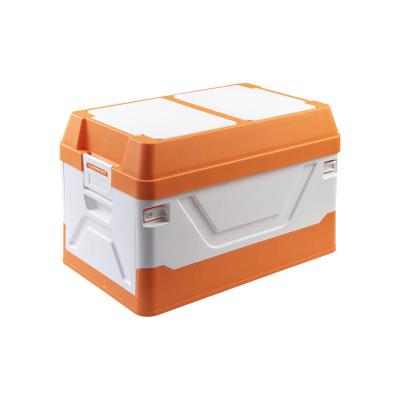 China Viable Multifunctional Vehicle Mounted Container Storage Box Plastic Picnic Outdoor Camping Can Open Storage Folding Side Box for sale