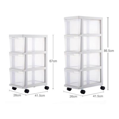 China Minimalist Cracks Type Plastic Drawer Storage Bin Cabinet Wholesale Kitchen Storage Box for sale